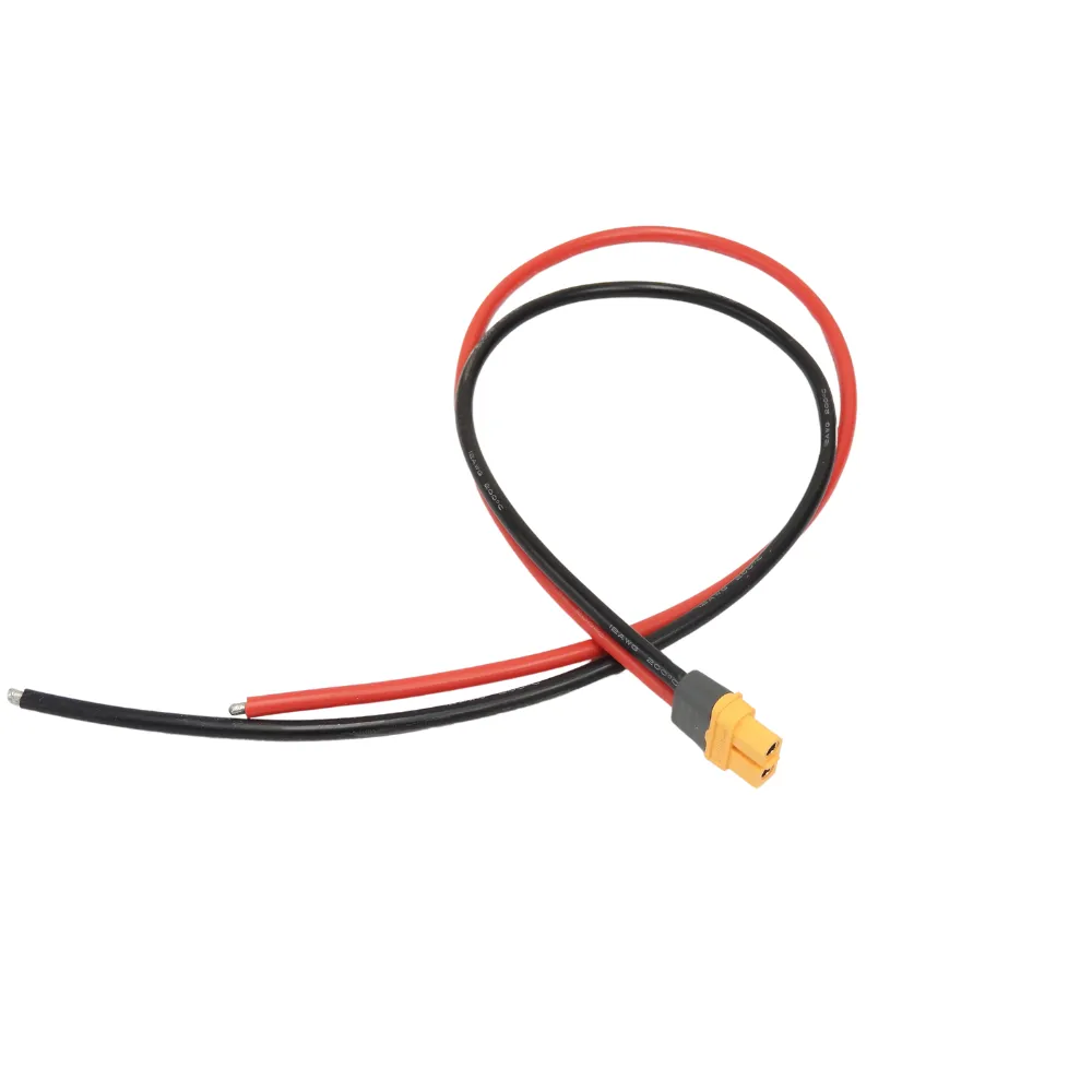 MB-ELC-CBL-XT60-F-500-00 AMASS XT60H Female Connector with 500mm 12AWG Leads - Image 1