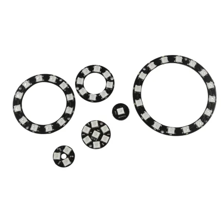 Addressable WS2812 5050 RGB Neopixel Rings - 1-16 Bit