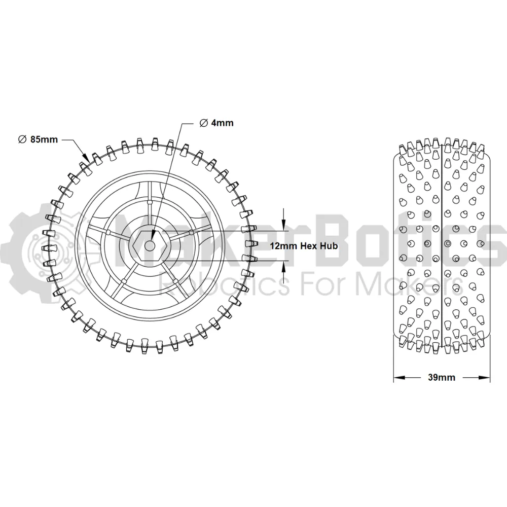 Robot Wheel 85mm